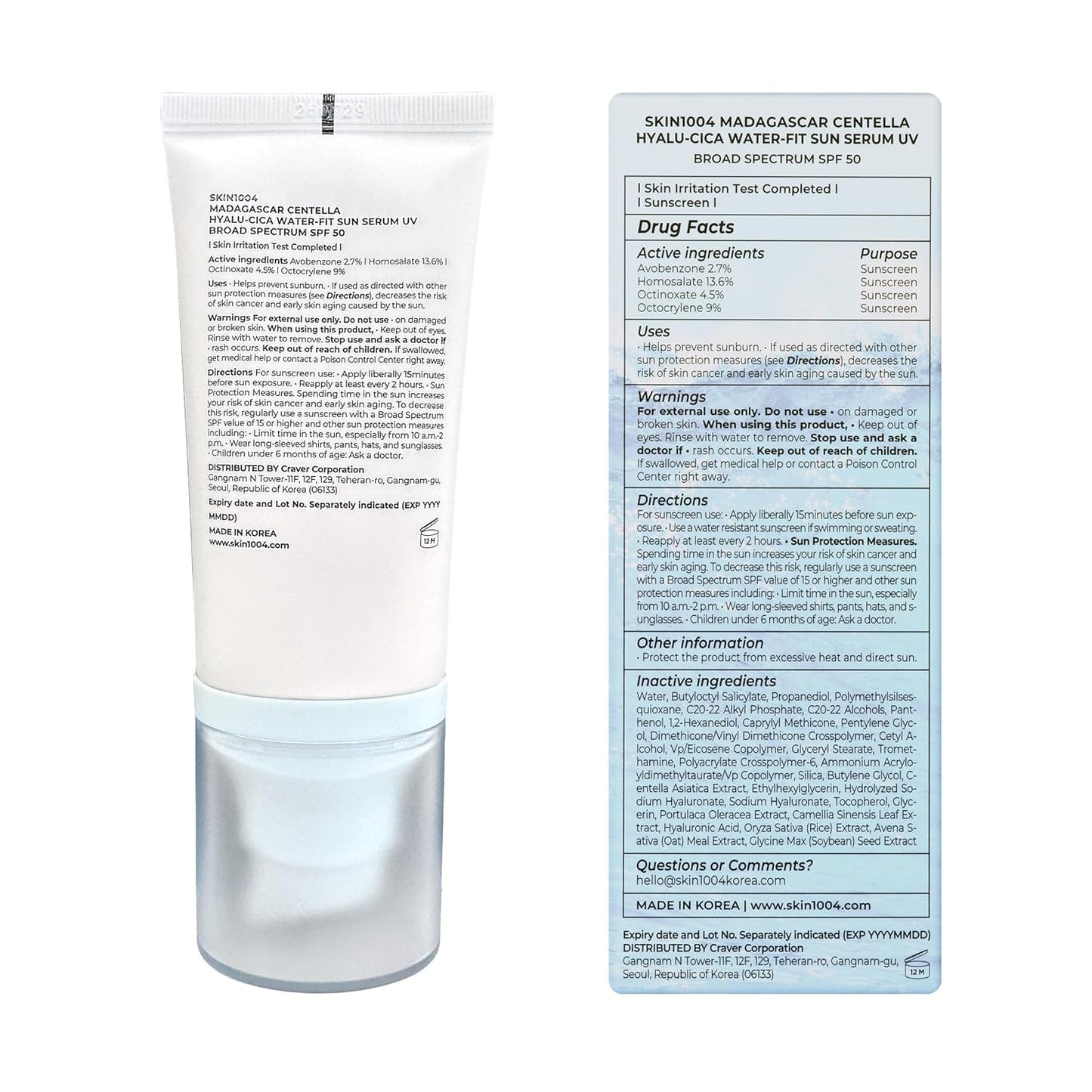 Hyalu-Cica Water-Fit Sun Serum SPF50+ | 100ml