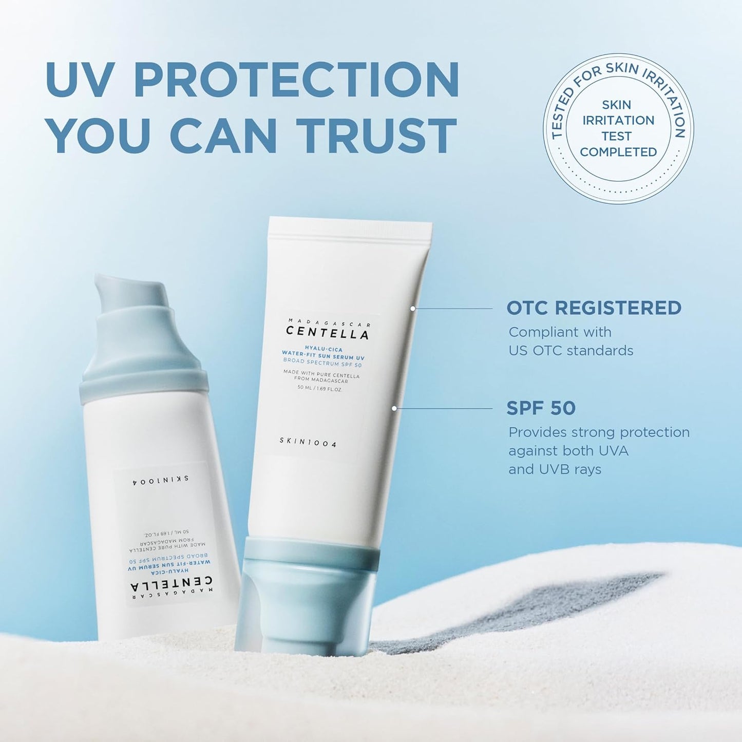 Hyalu-Cica Water-Fit Sun Serum SPF50+ | 100ml